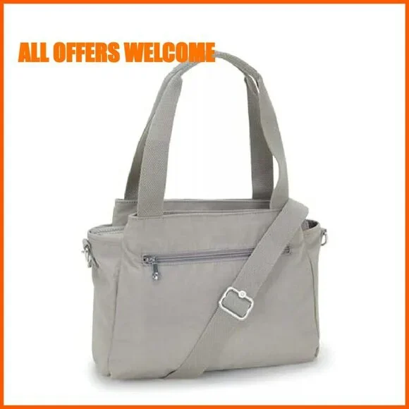 Lightweight Crossbody Bag with Magnetic Pockets, Multi-Compartment Shoulder Bag